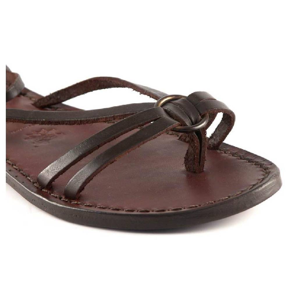 Lartigiano Del Cuoio Sandali donna realizzati a mano in pelle color testa di moro Shopping Online