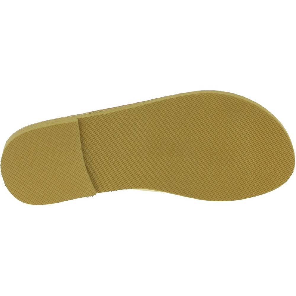 Lartigiano Del Cuoio Sandali infradito slip-on da donna fatti a mano in pelle di vitello laminata oro Online