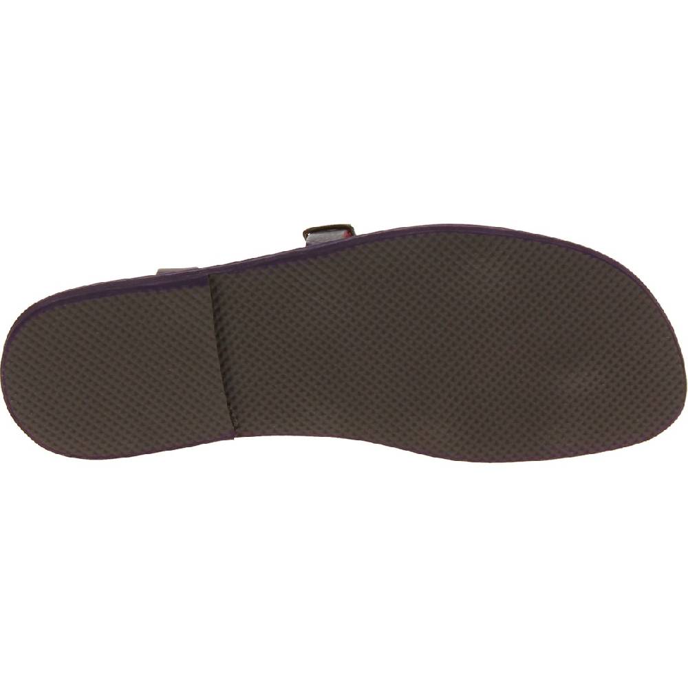 Lartigiano Del Cuoio Sandali uomo in cuoio artigianali in pelle color viola Outlet