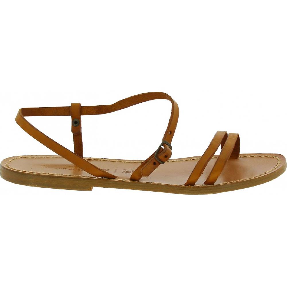Lartigiano Del Cuoio Sandali schiava bassi da donna color cuoio Nuova