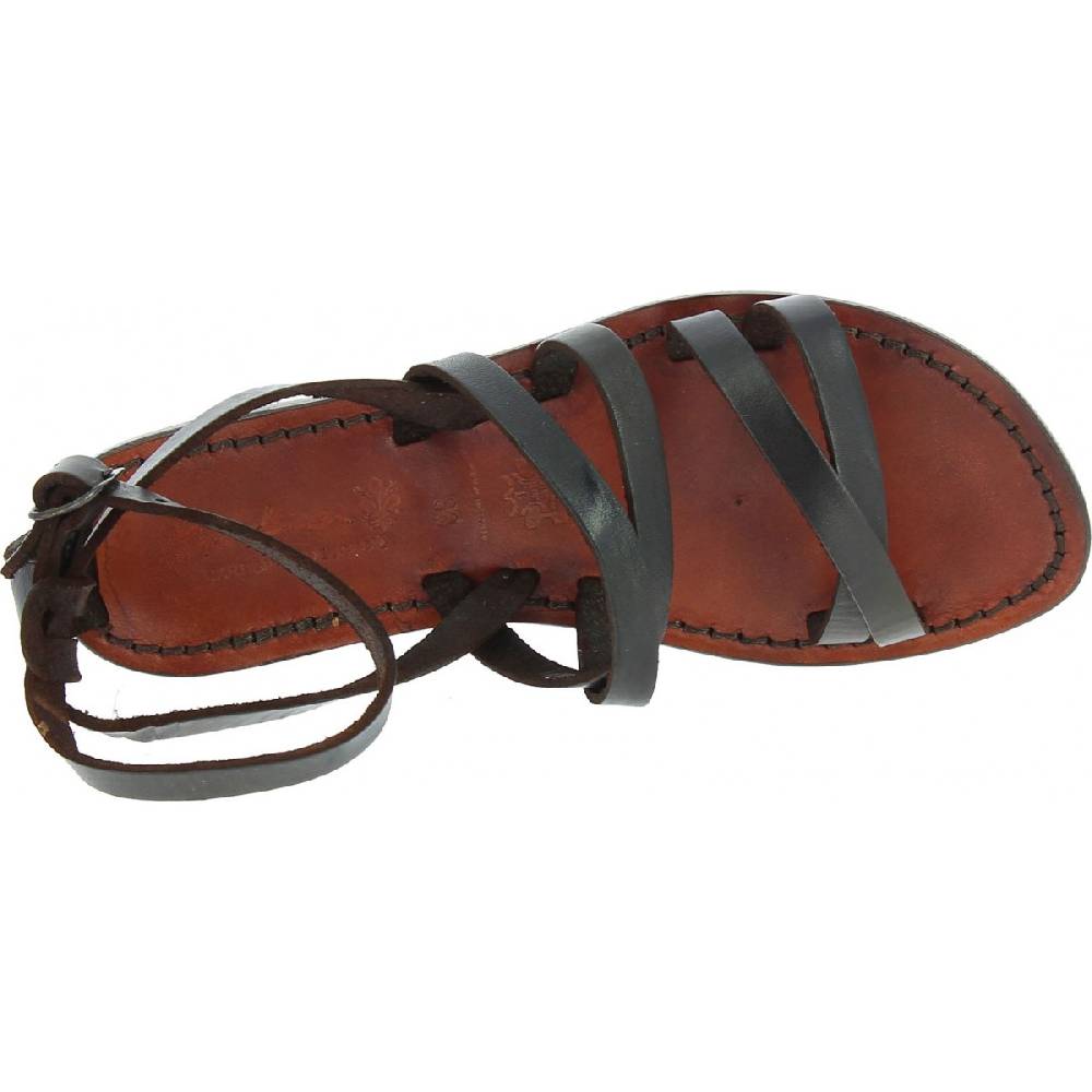 Lartigiano Del Cuoio Sandali donna artigianali in pelle testa di moro Sconto