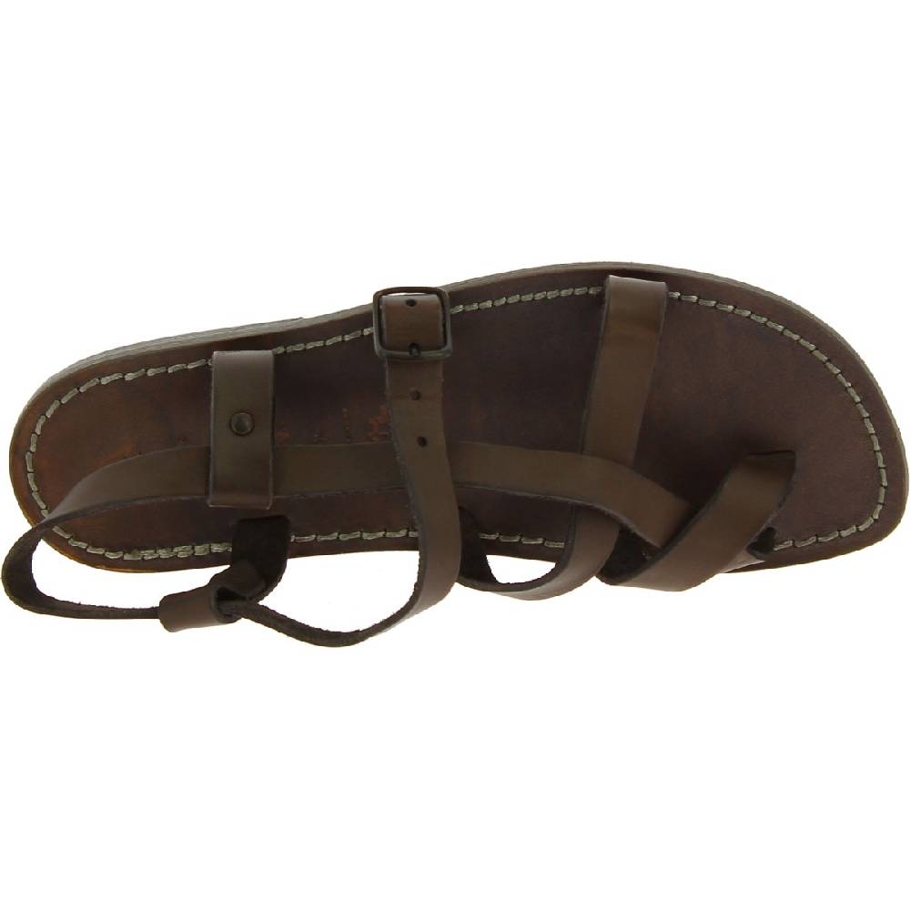 Lartigiano Del Cuoio Sandali uomo in cuoio artigianali in pelle color fango Acquista Ora