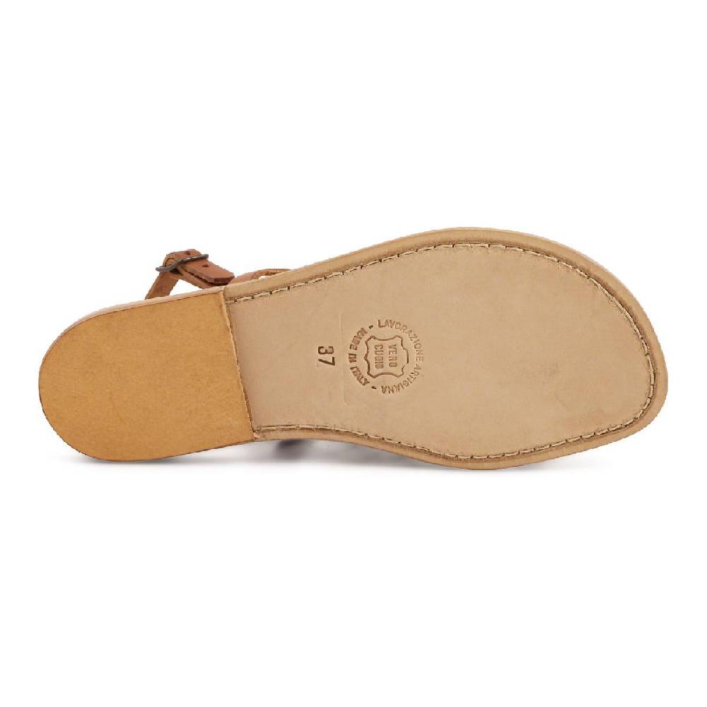 Lartigiano Del Cuoio Sandali cuoio infradito artigianali in pelle da donna In Vendita