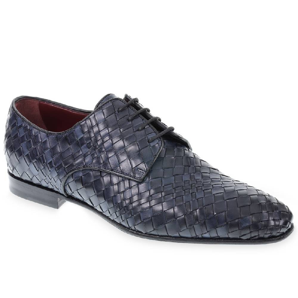 Lartigiano Del Cuoio Derby in Pelle Intrecciata a Mano - Fratelli Borgioli - Artigianalità Italiana Moda