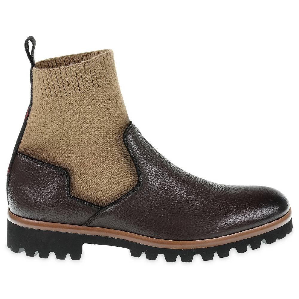 Lartigiano Del Cuoio Stivaletto chelsea in cervo marrone e cashmere - Fratelli Borgioli Hotsell