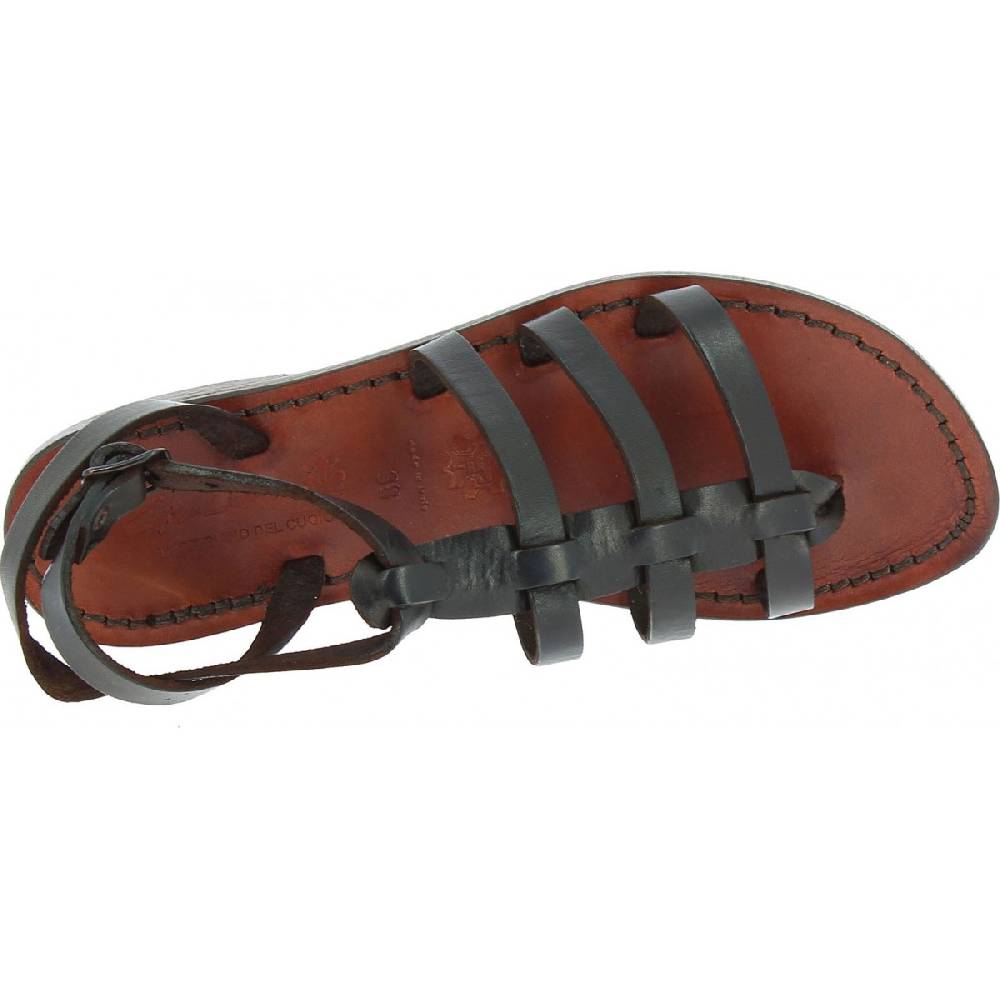 Lartigiano Del Cuoio Sandali gladiatore donna in pelle marrone fatti a mano in Italia Vendita