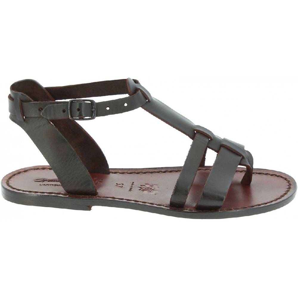 Lartigiano Del Cuoio Sandali gladiatore da donna in pelle Testa di moro Shopping Online