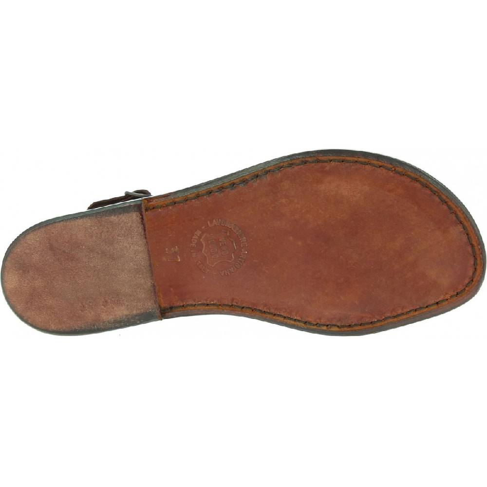 Lartigiano Del Cuoio Sandali gladiatore da donna in pelle Testa di moro Shopping Online