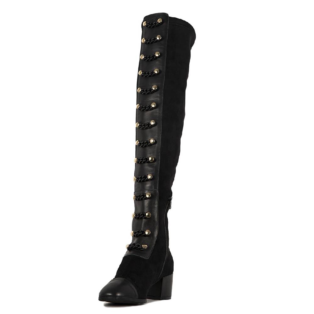 Le Dangerouge Ginevra Tall Black Chain Pezzi Unici