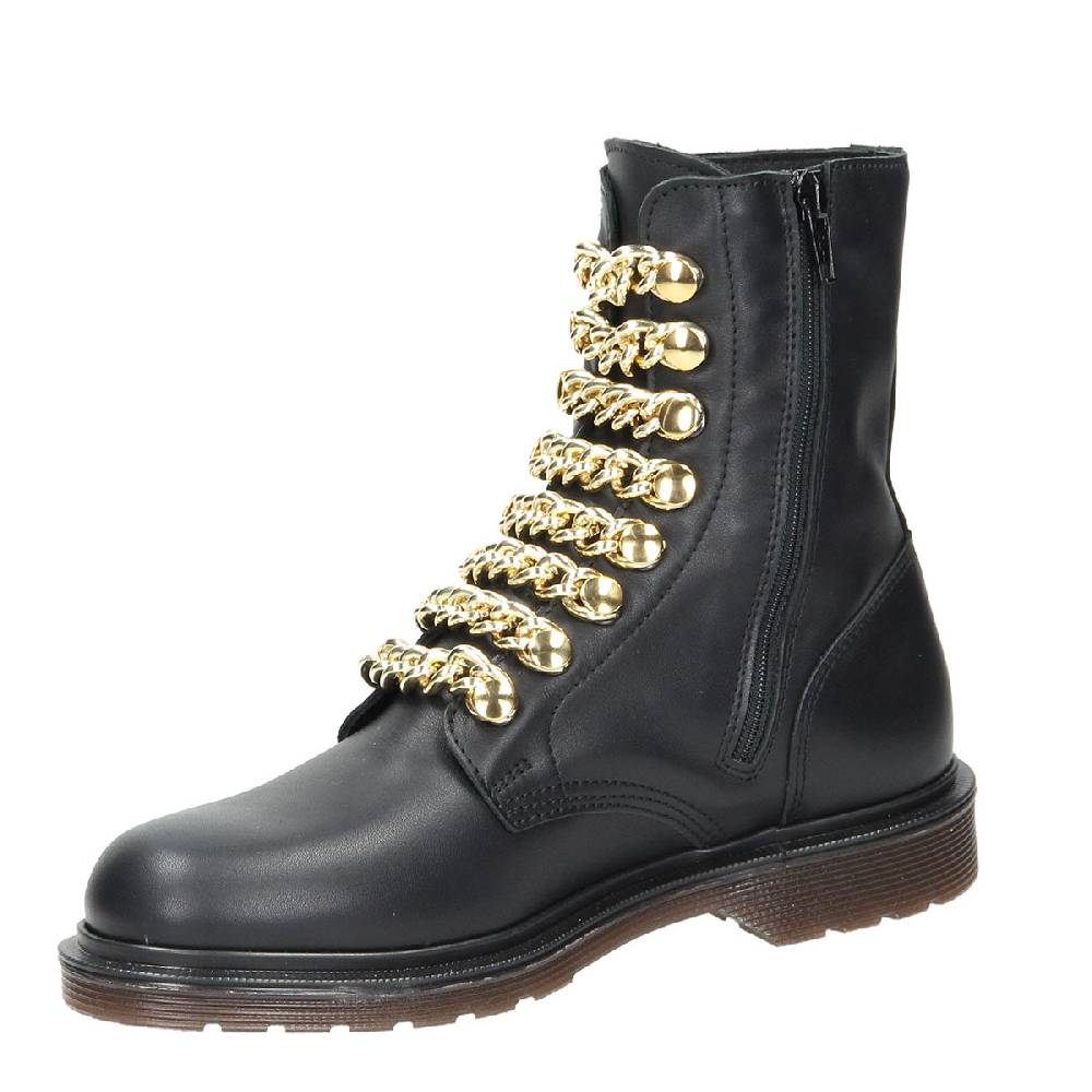 Le Dangerouge Amelie Black Leather Gold In Vendita