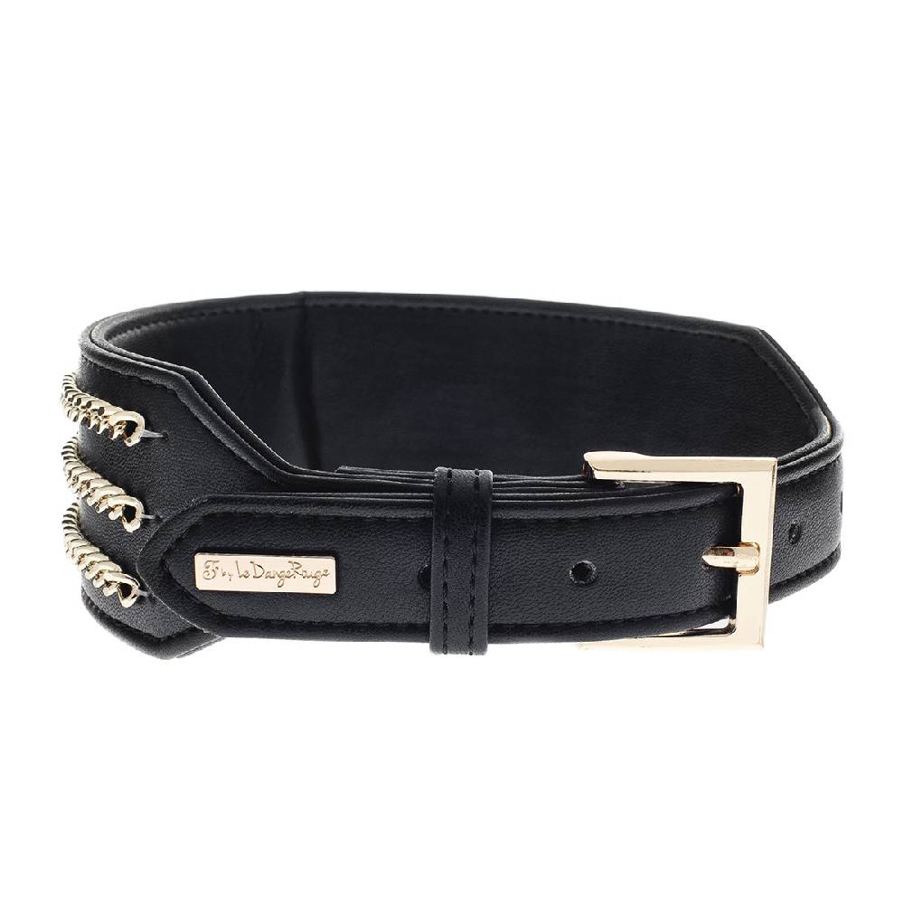 Le Dangerouge Big dog collar black 2025