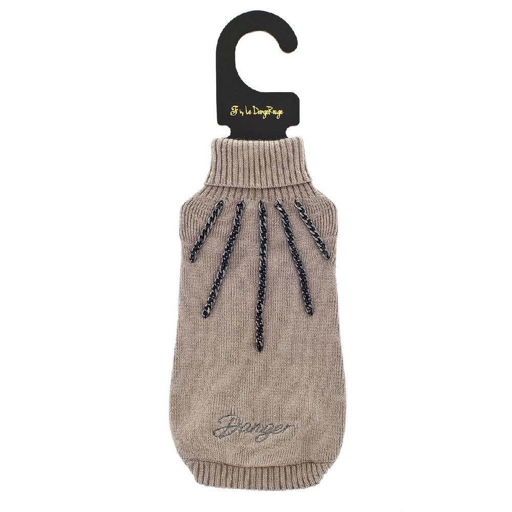 Le Dangerouge Danger sweater beige Promozione
