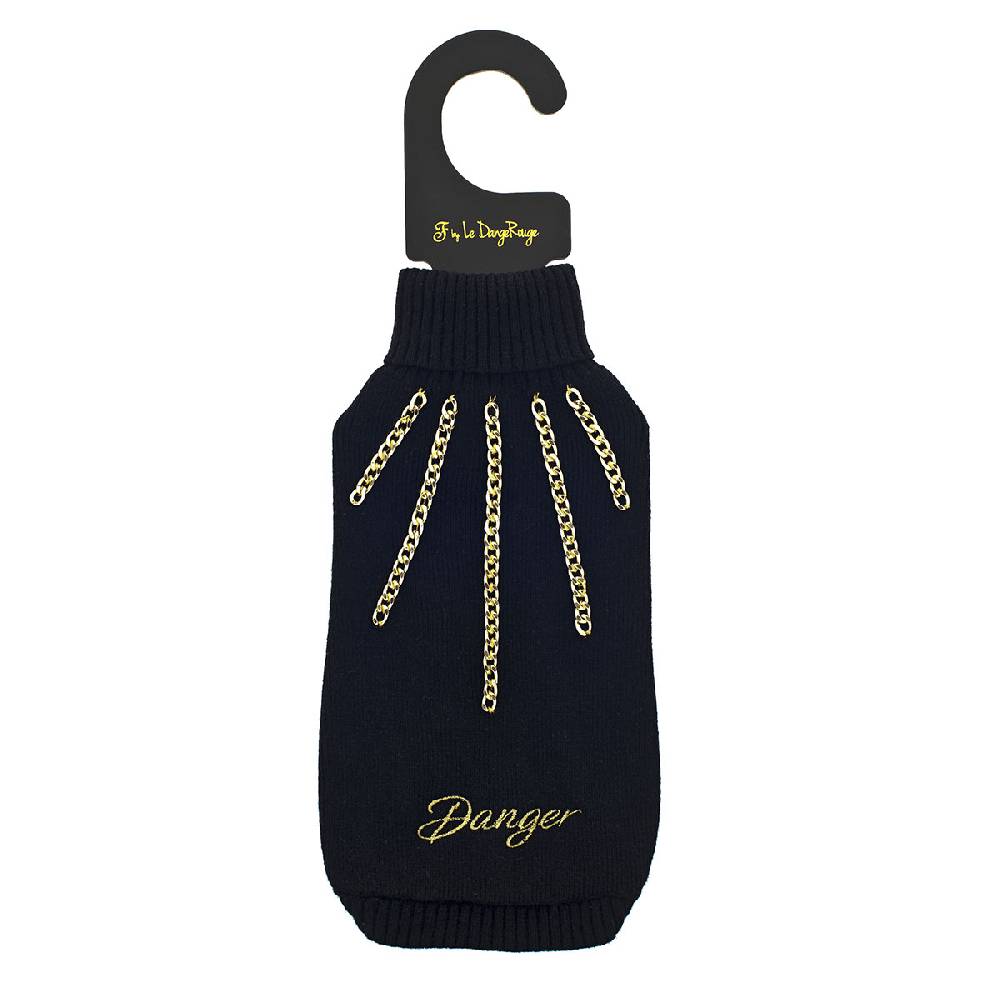 Le Dangerouge Danger sweater black Spedizione Gratuita