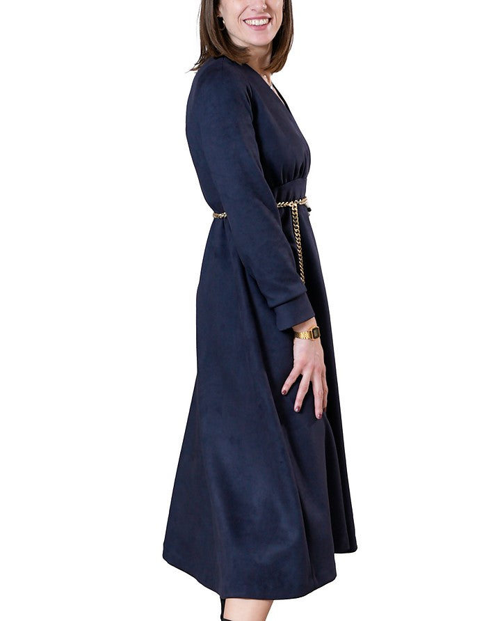 La Fabrique Brigitte Maxi Vestito Blu I Più Venduti