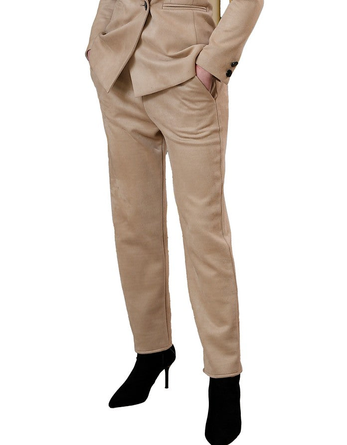 La Fabrique Louise Pantaloni Slim Beige Pezzi Unici