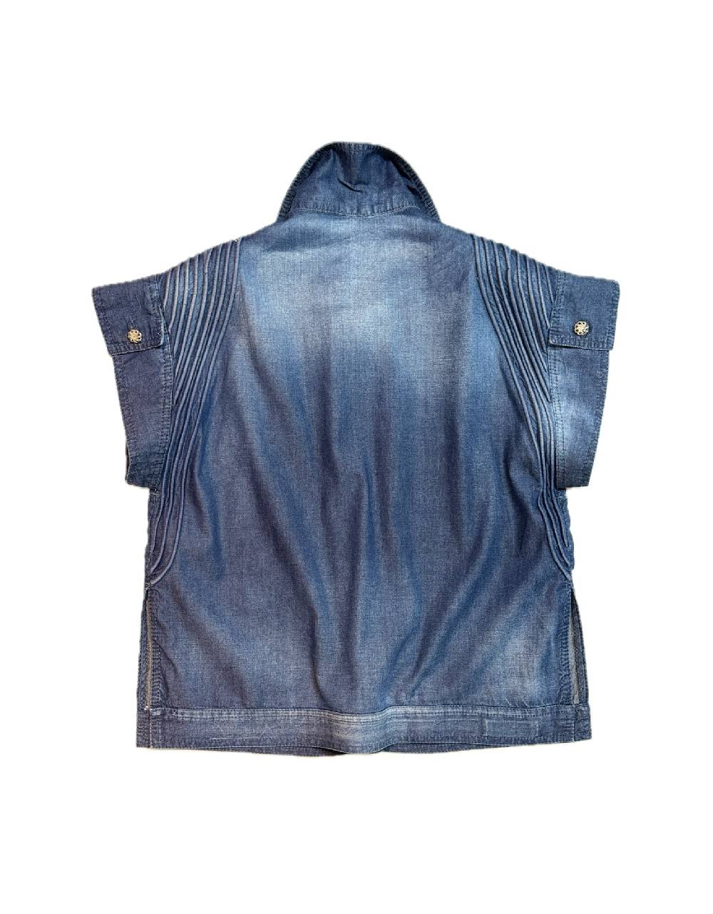 La Fabrique Maida Camicia Corta in Denim Negozi Online