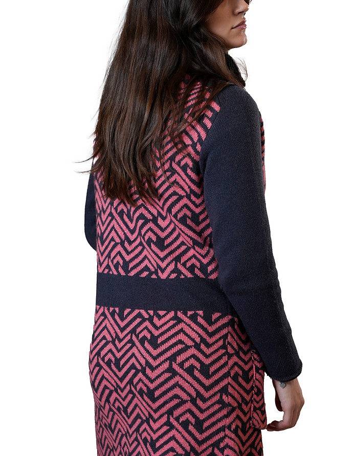 La Fabrique Margot Cappotto in Maglia Jacquard Acquista Ora