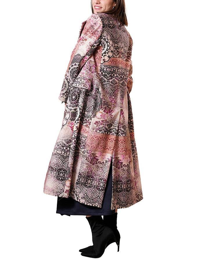 La Fabrique Marguerite Cappotto Lungo Stampa Floreale Promozione Limitata