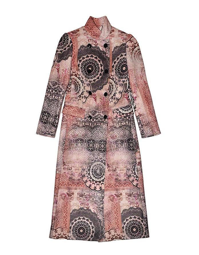 La Fabrique Marguerite Cappotto Lungo Stampa Floreale Promozione Limitata