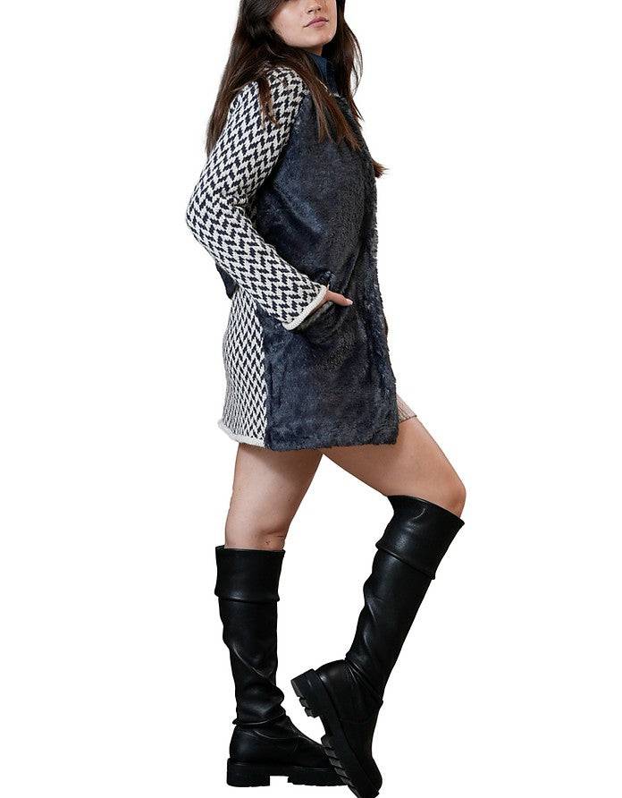 La Fabrique Pauline Cappotto in Maglia con Cappuccio Shopping Online