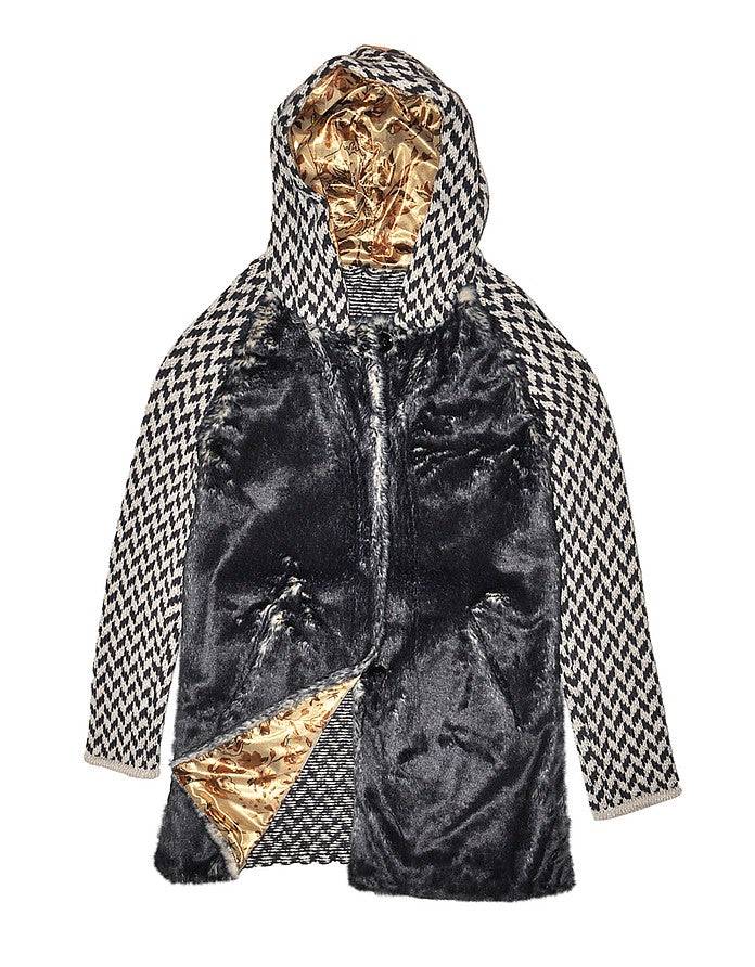 La Fabrique Pauline Cappotto in Maglia con Cappuccio Shopping Online