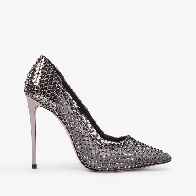 Le Silla Décolleté gioiello rete peltro