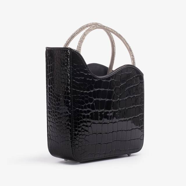 Le Silla Small bag stampa cocco nera con Cristalli Affare Del Giorno
