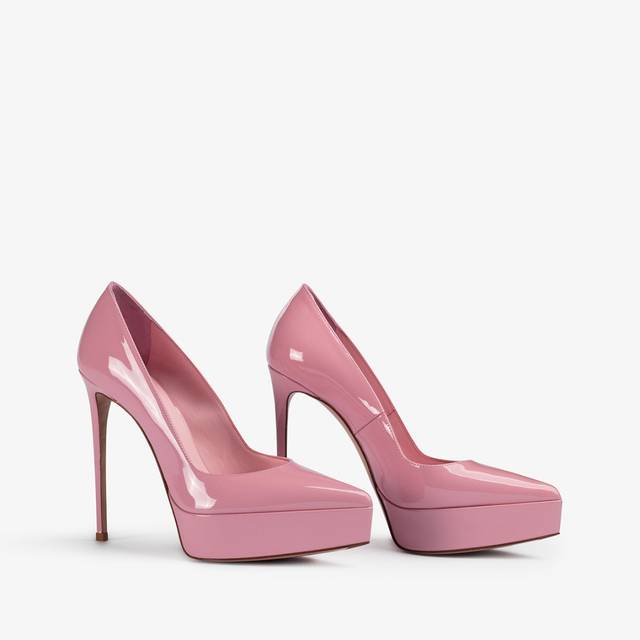 Le Silla Décolleté con plateau vernice rosa dea Economico