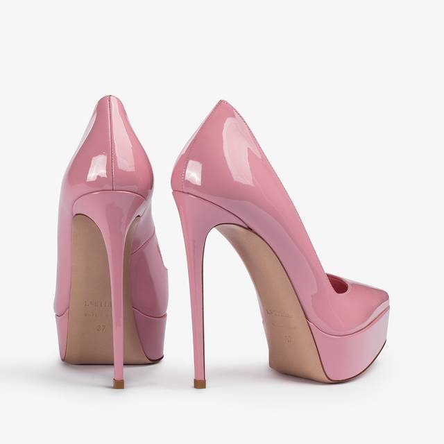 Le Silla Décolleté con plateau vernice rosa dea Economico