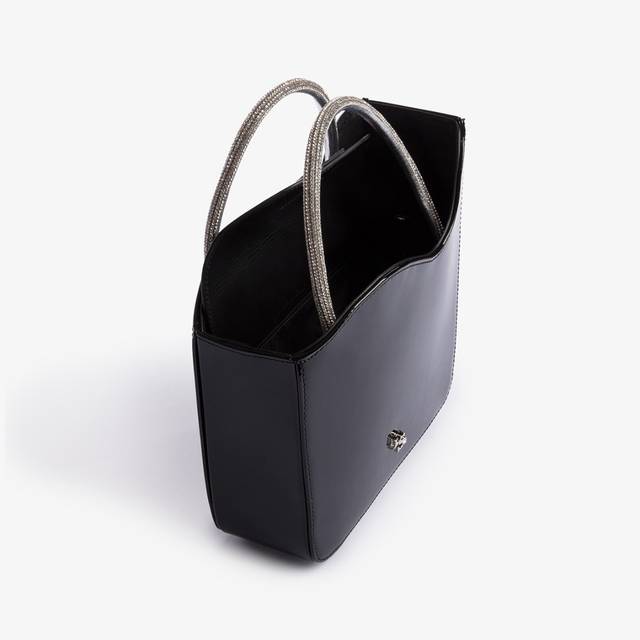 Le Silla Small bag vernice nera e Cristalli Qualità