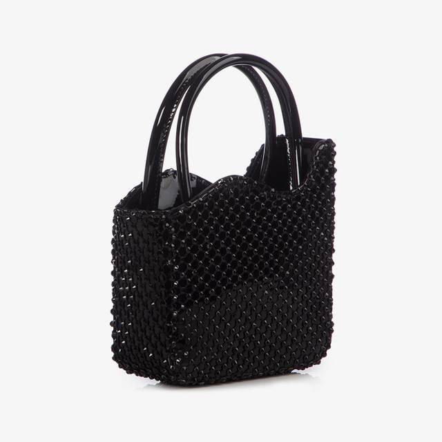 Le Silla Mini bag vernice nera jet e Cristalli Soddisfazione Garantita