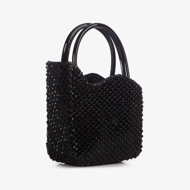 Le Silla Mini bag vernice nera jet e Cristalli Soddisfazione Garantita