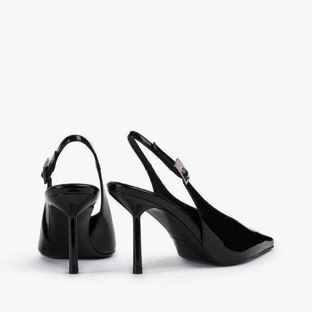 Le Silla Slingback vernice nera Consegna Veloce