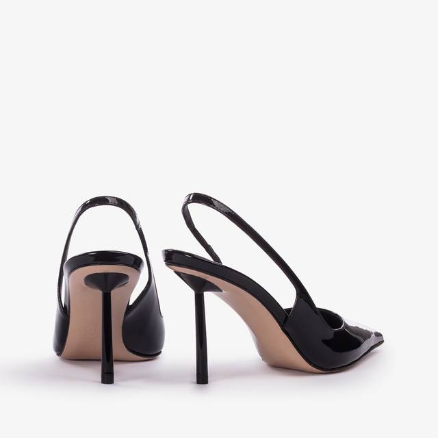Le Silla Slingback vernice nera Sconto