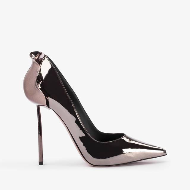 Le Silla Décolleté metallizzata peltro