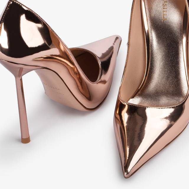 Le Silla Décolleté metallizzata oro rosa Offerte