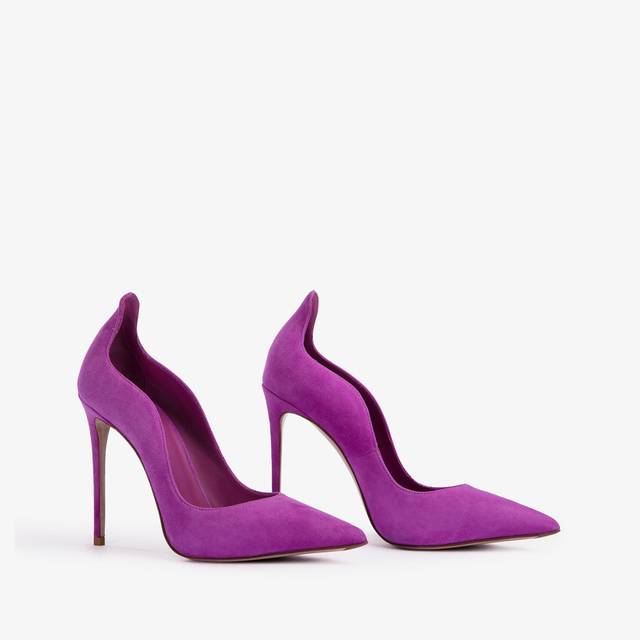Le Silla Décolleté camoscio lavanda darling Nuova
