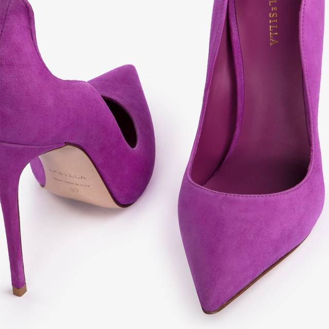 Le Silla Décolleté camoscio lavanda darling Nuova