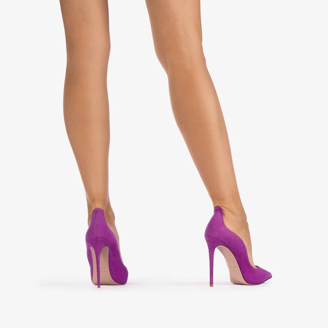Le Silla Décolleté camoscio lavanda darling Nuova