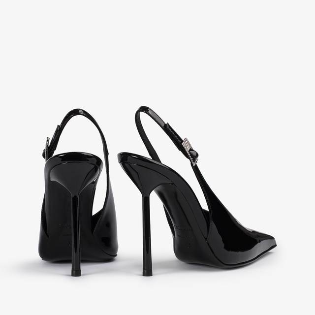 Le Silla Slingback vernice nera Vendita