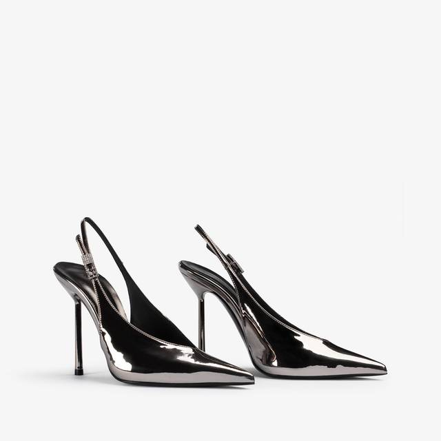Le Silla Slingback metallizzata peltro Promozione
