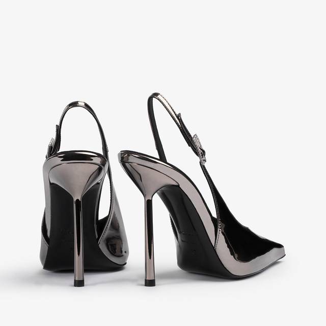 Le Silla Slingback metallizzata peltro Promozione