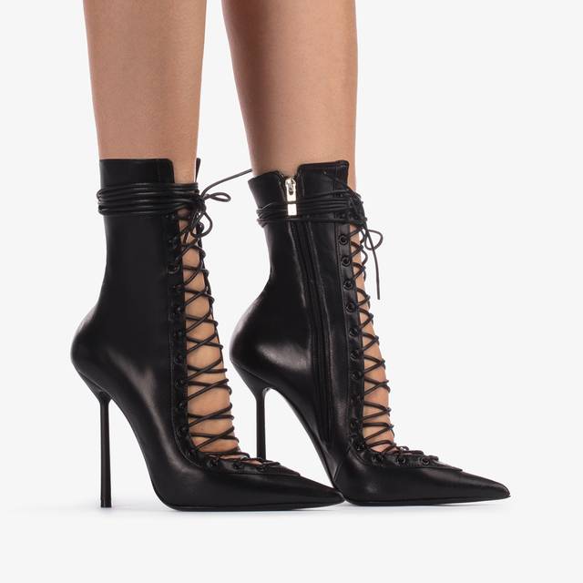 Le Silla Stivaletto pelle nera Vendite Flash