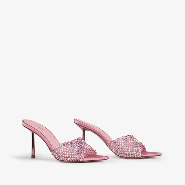 Le Silla Sandalo mule gioiello rete rosa dea con Cristalli Promozione