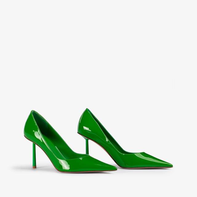 Le Silla Décolleté vernice verde emerald Consegna Veloce