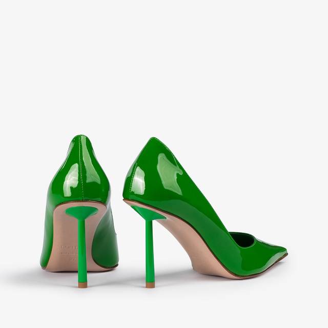 Le Silla Décolleté vernice verde emerald Consegna Veloce