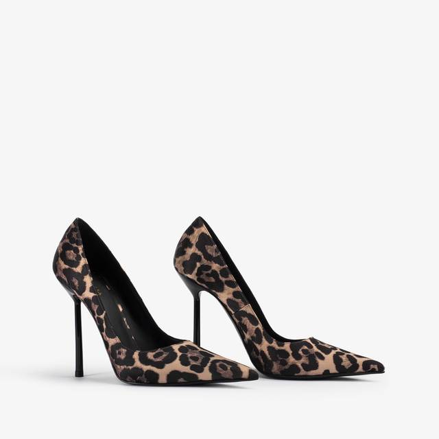 Le Silla Décolleté raso stampa leopardata Prezzo Ridotto