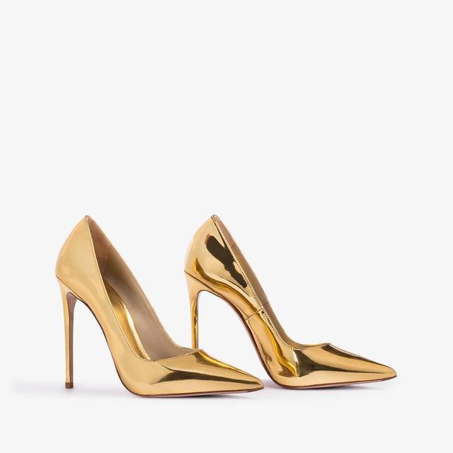Le Silla Décolleté metallizzata oro pepita Presa