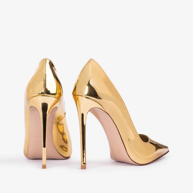 Le Silla Décolleté metallizzata oro pepita Presa