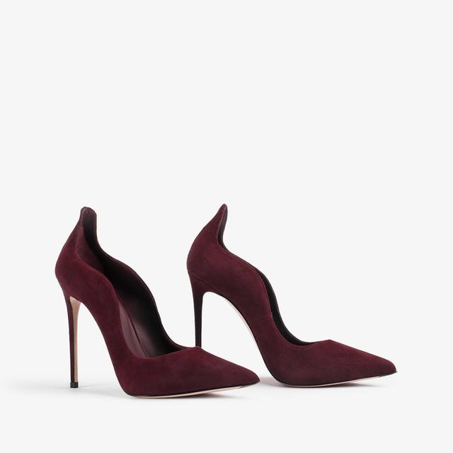 Le Silla Décolleté scamosciata rossa cherry Outlet
